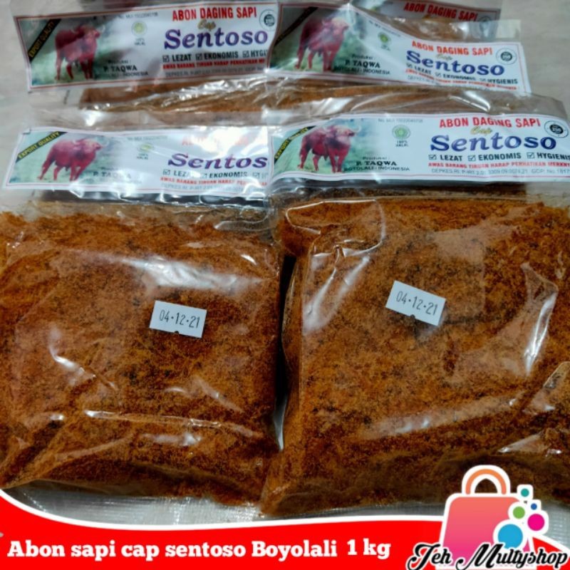 

Abon Sapi cap Sentoso Boyolali 1 kg