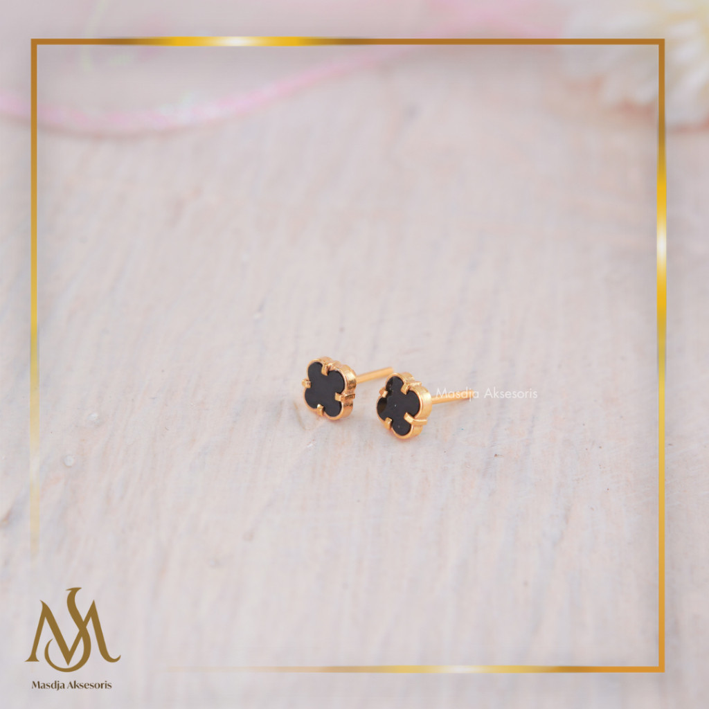 Masdja Giwang/Anting Tusuk Dewasa Emas Muda Simpel dan Mewah Dapat Nota Emas