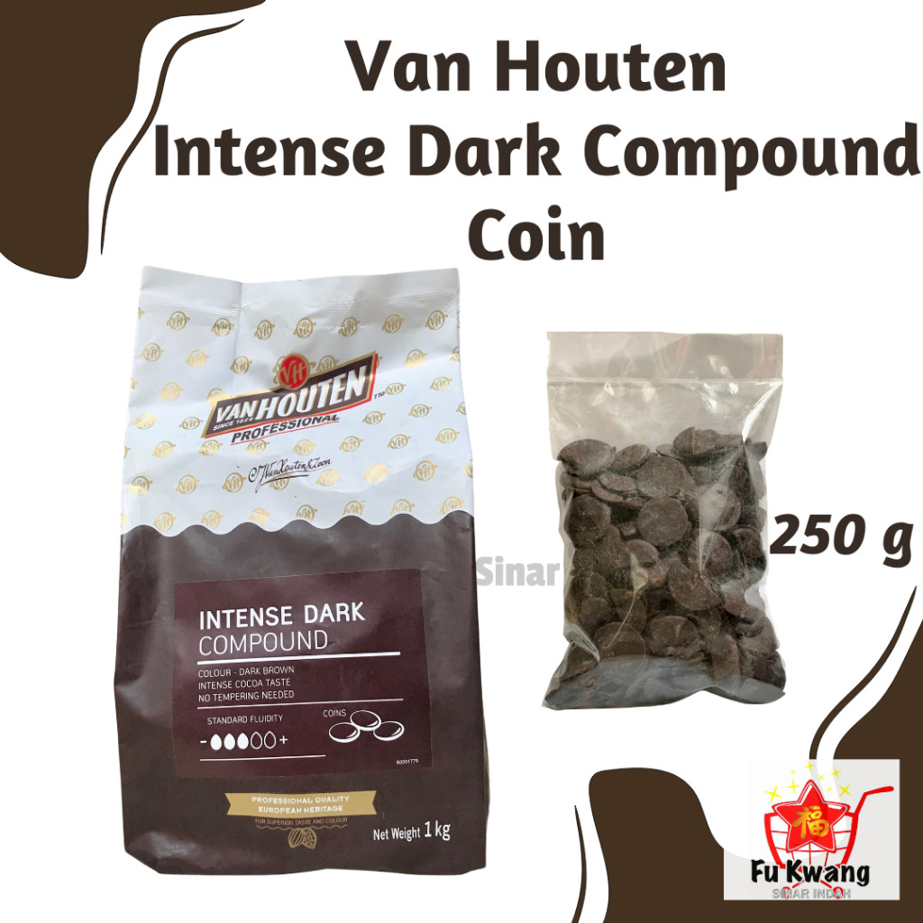 

Van Houten Intense Dark Compound Coin / Cokelat Coin / Dark Chocolate / Cokelat Compound / Coklat