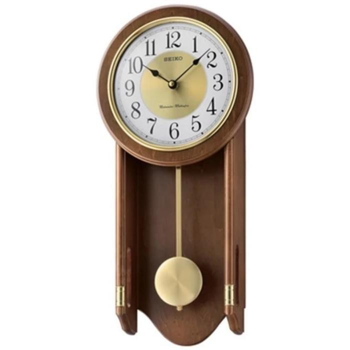 Terlaris Qxh073 Jam Dinding Seiko Pendukum Bunyi