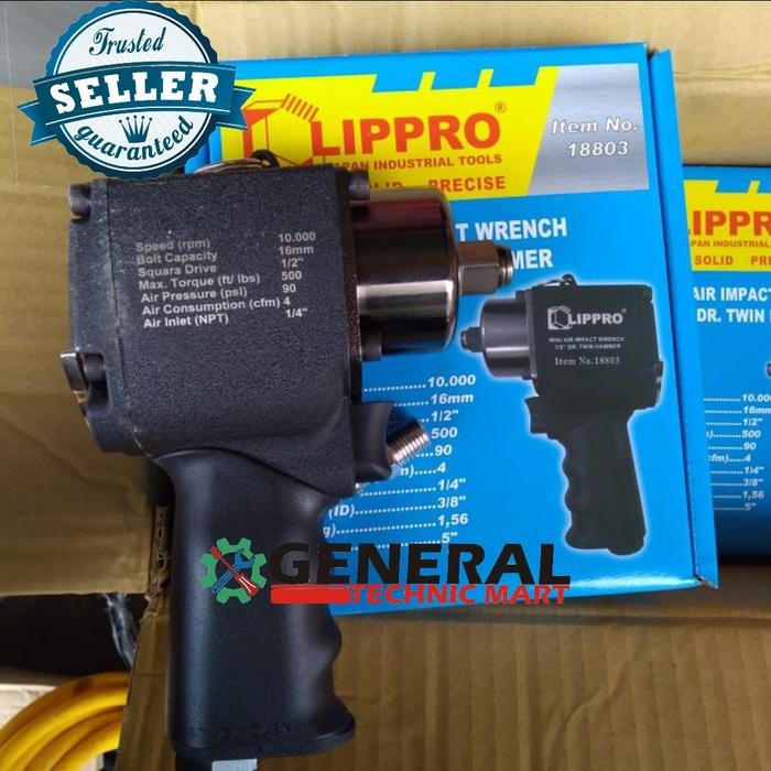 Ta_ Lippro Japan Air Impact Wrench 1/2" Dr Twin Hammer