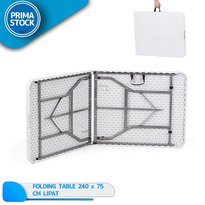 Meja Lipat 240 X 70 Cm Prasmanan Restoran Katering Pameran Meeting
