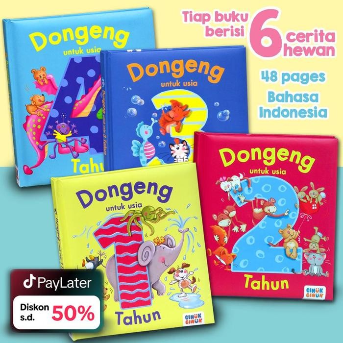 

Buku Dongeng untuk Anak usia 1, 2, 3, 4 Tahun (tiap buku isi 6 cerita - Bahasa Indonesia) *