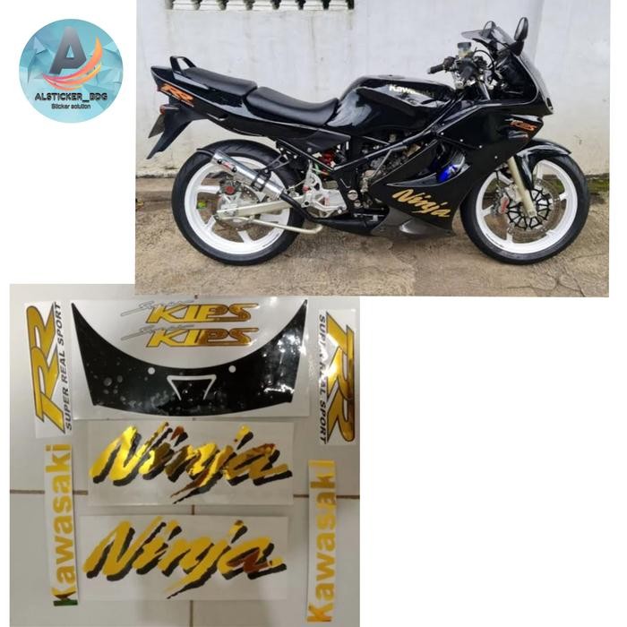PREMIUM striping stiker cutting ninja RR old gold
