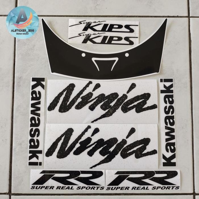 PREMIUM Stiker Striping Cutting Ninja Rr Zx Hitam / Sticker Cutting Ninja Krr