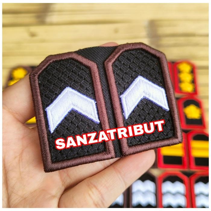 PREMIUM Pangkat PDL Polri Bordir Timbul Bripda Bripka Aipda Aiptu