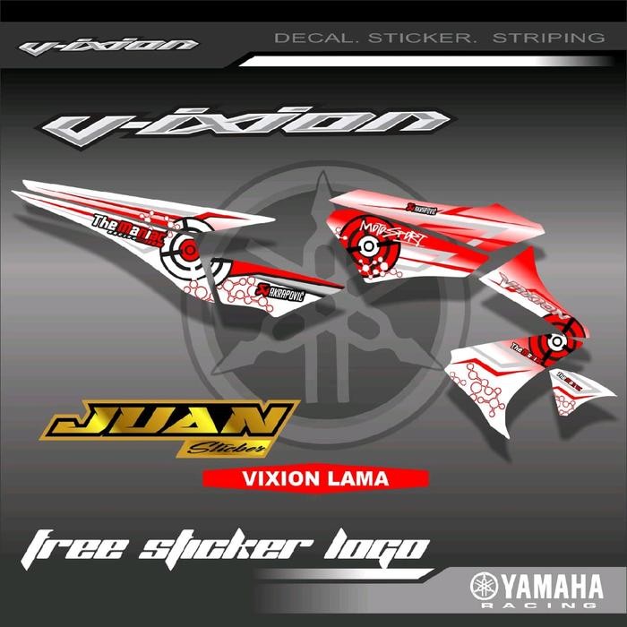 PREMIUM STRIPING STICKER VIXION OLD STIKER MOTOR KEREN MOTOR YAMAHA VIXION LAMA Motorcycle