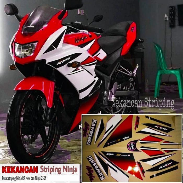 PREMIUM Striping Ninja RR NEW Anniversary MERAH - PUTIH