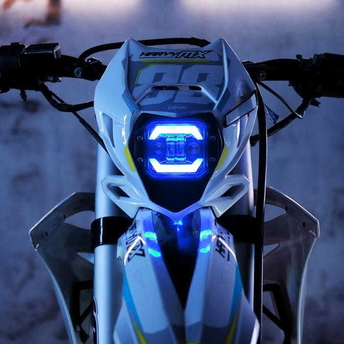 PREMIUM Paket Headlamp Daymaker dan Spakbor Depan Tipe BETA 250RR CRF 150 KLX