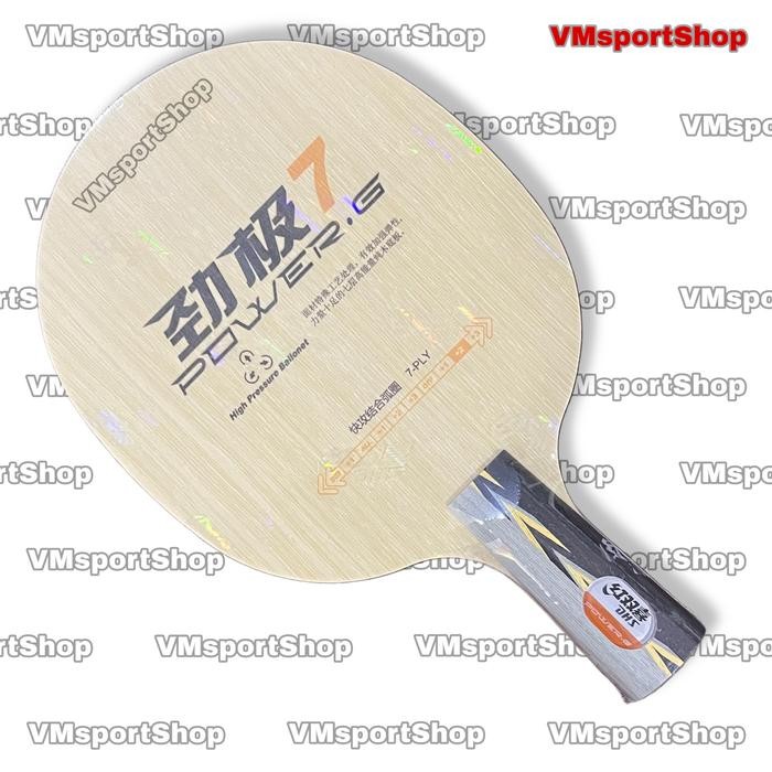 PREMIUM DHS PG7 Penhold - Kayu Blade PenHolder Bet Pingpong CS PG 7 Power G