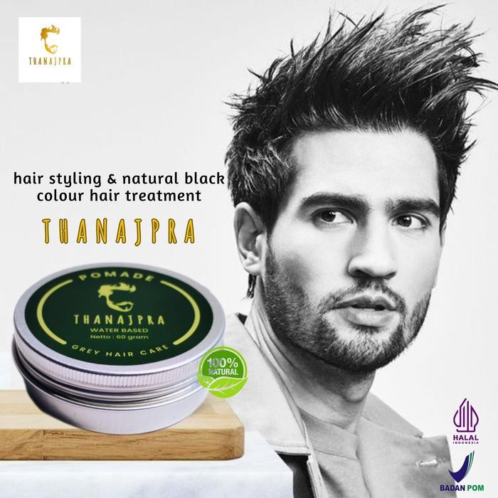 Pomade rambut khusus penghilang uban menghitamkan rambut alami Najpra