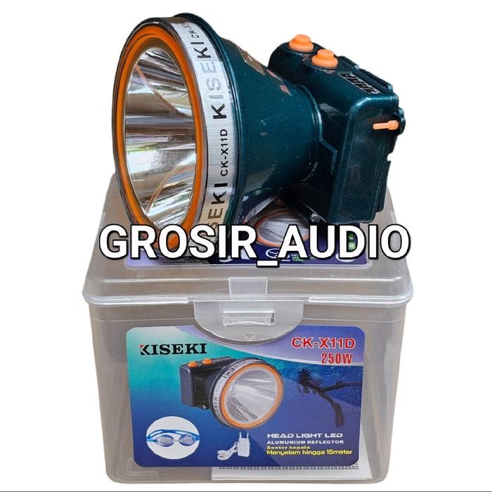 SENTER KEPALA SELAM KISEKI CK X11D 250WATT, SENTER HEAD KISEKI X 11D 250W SELAM ORIGINAL Baterai