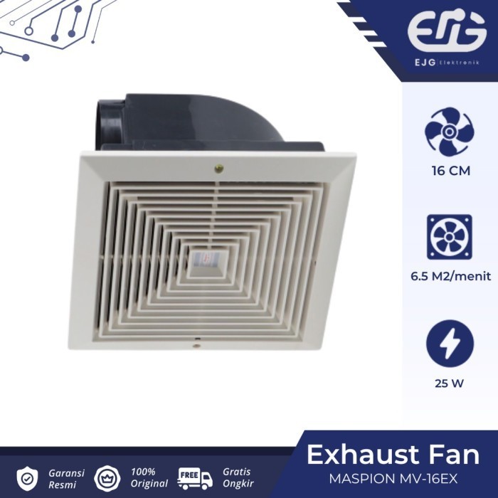 Maspion Exhaust Fan Mv16Ex Exhaust Plafon Mv 16 Ex