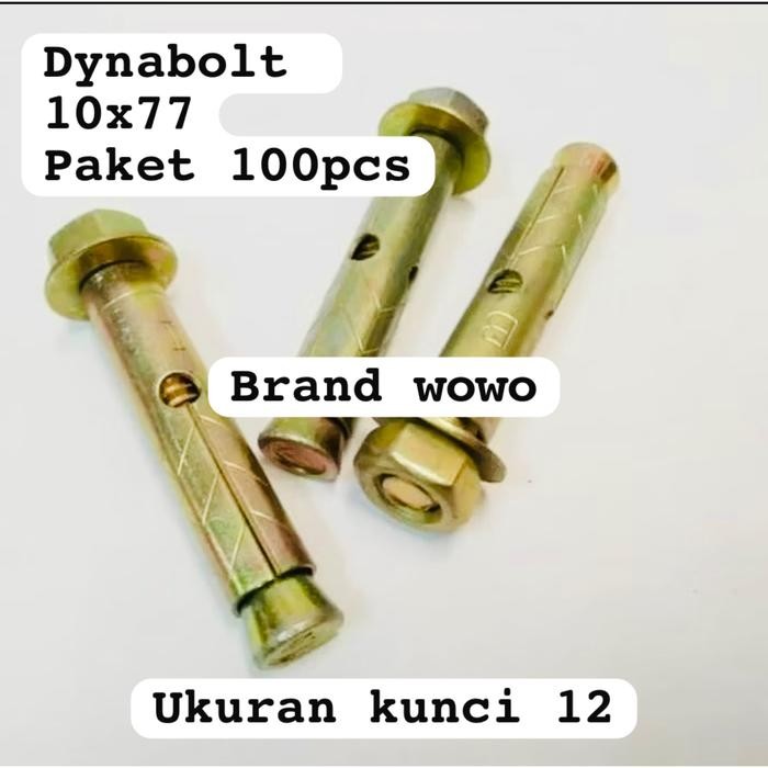 [paket 100pcs] Dynabolt 10x77
