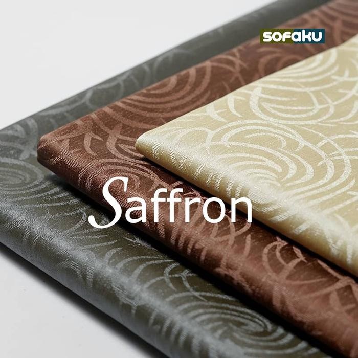 BELCHERS Saffron - Oscar Motif Kulit Sintetis Motif Bahan Sofa