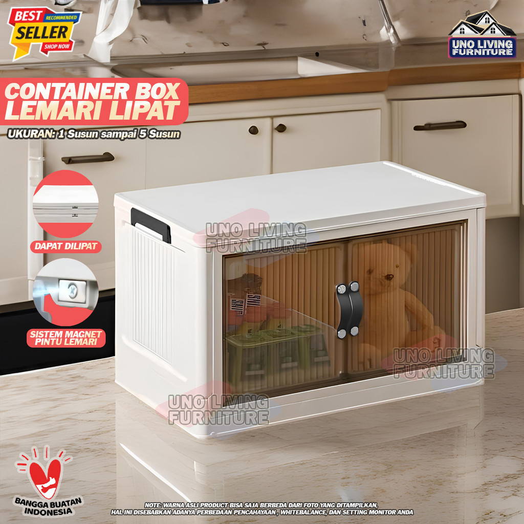 Container Box Lipat Lemari Susun Plastik Serbaguna Fawsline Lemari Lipat Lemari Serbaguna