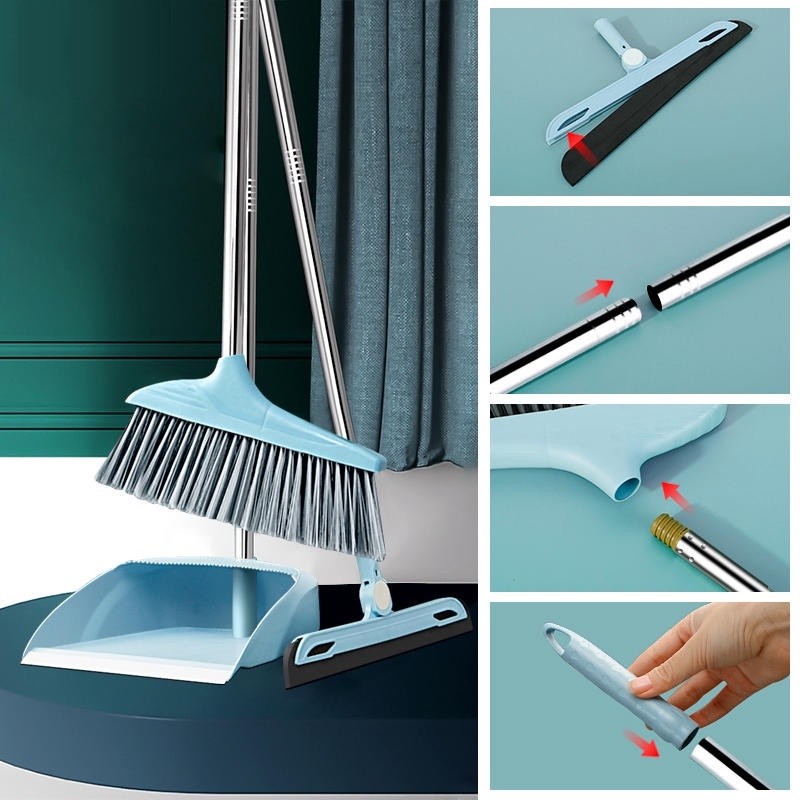 Unik Masterhome Sapu Set 3In1 Alat Pembersih Lantai Set Sapu Pengki Pel Broom Set Sapu Pengki Pel