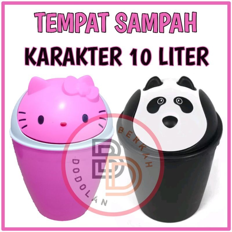 Terbaru Tempat Sampah - Tempat Sampah Karakter - Tempat Sampah Hello Kitty - Tempat Sampah Panda -