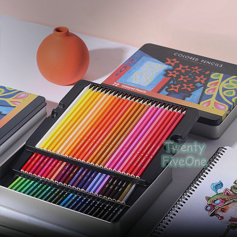 

Meriyah Storee - Oil Pencil Color Pensil Warna Minyak 48/72 Pencil Color Set Akaun tangan
