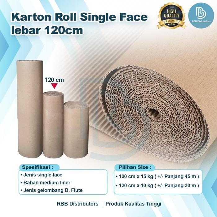 

Terlaris- Kardus Roll / Karton Roll / Dus Gulungan / Single Face / Corrugated Roll 15 Kg