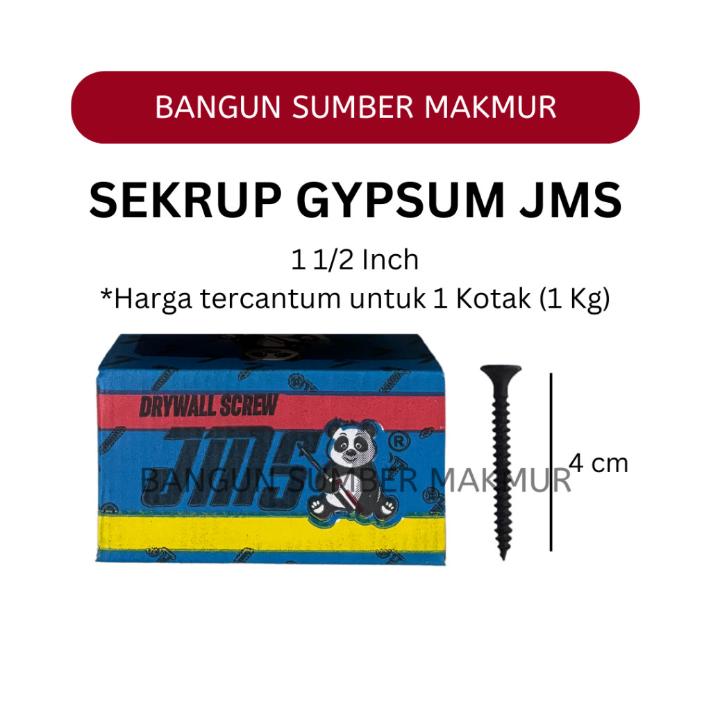 Sekrup Gipsum/Sekrup JMS/Sekrup Gypsum/Kotak/1 KG