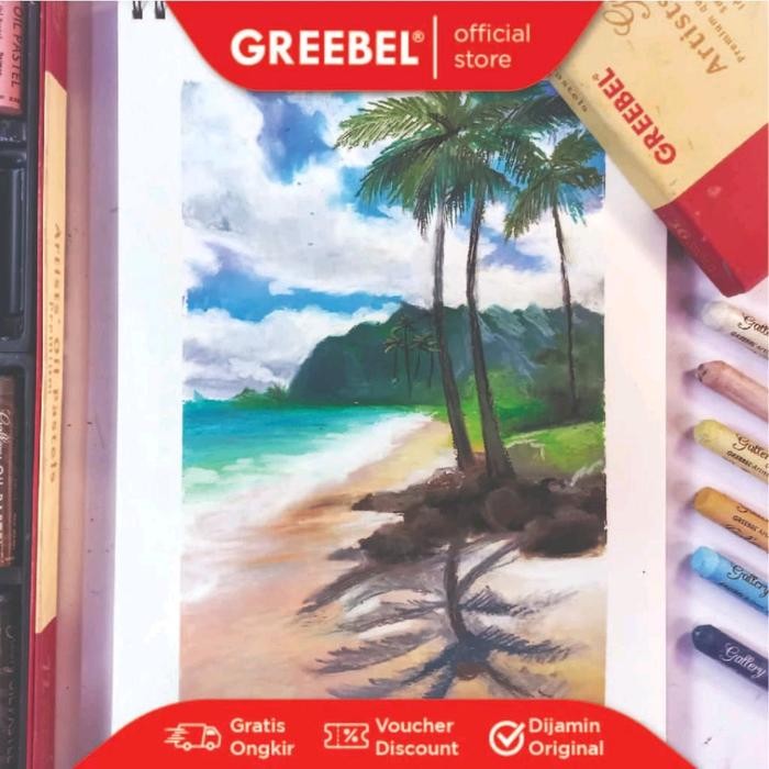 

Art - Greebel Artist Oil Pastel Crayon 36C / Crayon Greebel 36 Warna