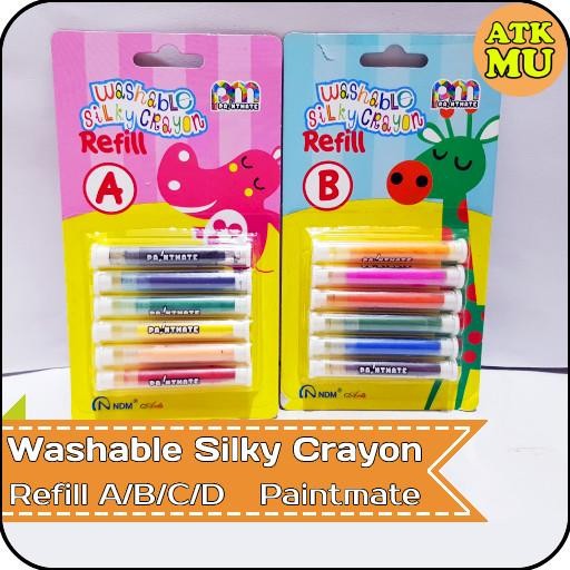 

Art - 3 In 1 Washable Silky Crayon 12 Warna Paintmate