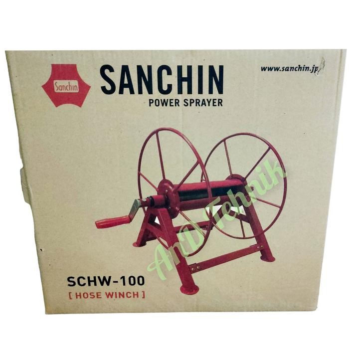 Terbatas Gulungan Selang Air Sanchin 100 Meter / Hose Winch Reel Schw-100 100M