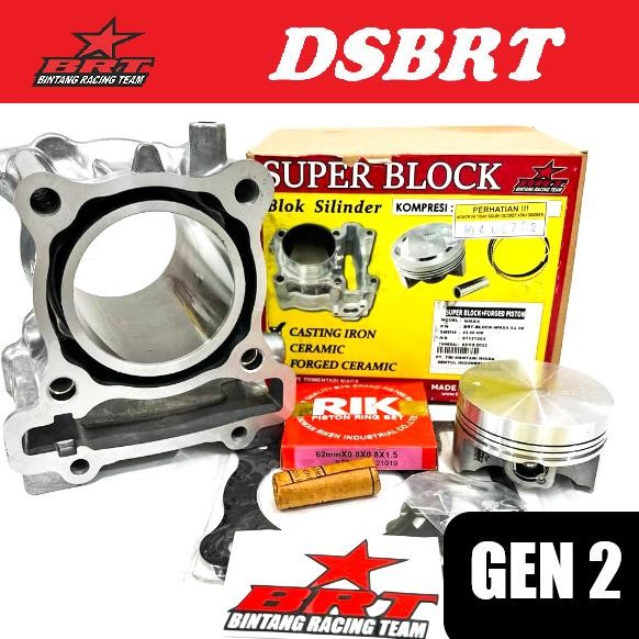 PREMIUM Blok BRT GEN 2 Forged Piston 62 NMAX AEROX WR155 VIXION R R15 VVA
