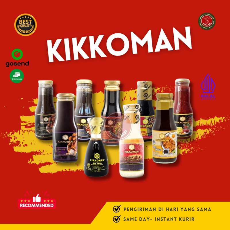 

Kikkoman Bumbu Korea Bulgogi/Saus Kikkoman BBQ/Bumbu Instan Kikkoman/Saus Teriyaki Kikkoman/Kikkoman