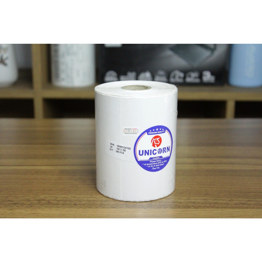 

Kertas Stiker Label Thermal Unicorn 100x150mm / 100x150 / A6 Resi Alamat Marketplace Isi 300pcs