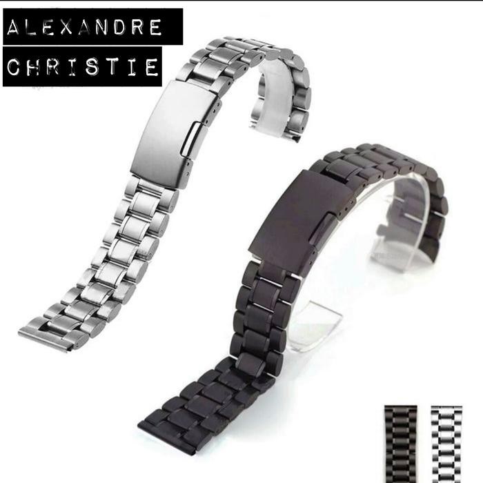 Tali Strap Jam Tangan Pria Rantai Steel Fossil Seiko Alexandre Casio