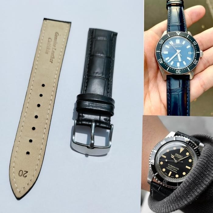 Strap Tali Jam Tangan Kulit Seiko Sport Original