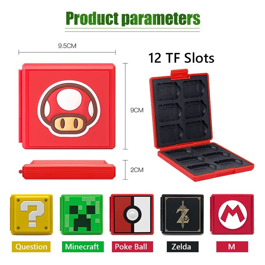 12in1 Nintendo Switch Game Card Case Nintendo Switch Tempat Game Nintendo Switch Portable
