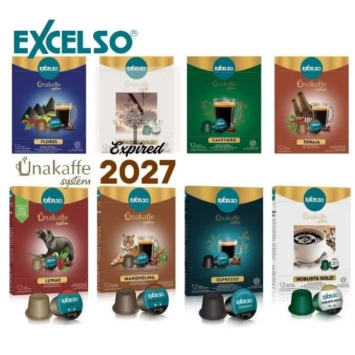 

EXCELSO CAPSULE UNAKAFFE kopi kapsul excelso unakaffe ALL VARIAN 12pods