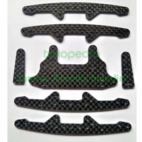 REP TAMIYA HG CARBON SET BEMPER SIDE DAMPER STYLE