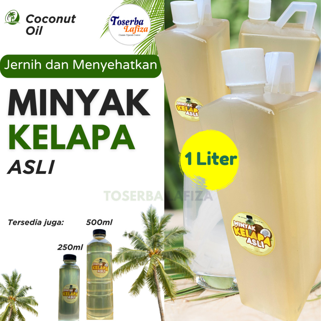 

Minyak Kelapa Asli Dirigen 1 Liter - Minyak Tradisional Klentik Jerigen 1000ml