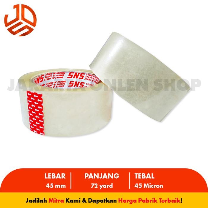 

Neosign - (1 Karton) - Lakban Bening/Coklat 72 Yard Sns Khusus Gojek Grab