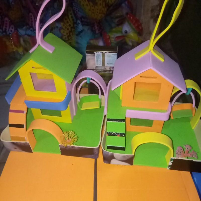 Rumah Kelomang Tingkat Rakitan 10 Pcs