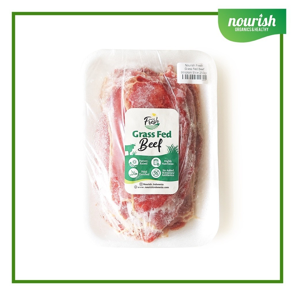 

Grass Fed Beef Striploin Slice (250 Gr) Daging Slice Premium Grassfed