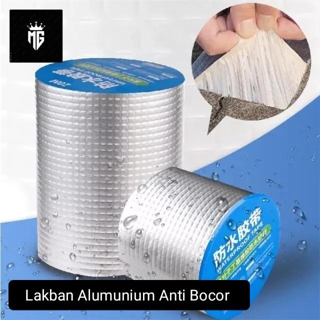 Lakban Tape Anti Bocor Super Kuat Plester Alumunium Foil Waterproof