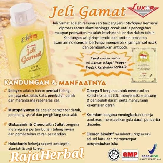 LUXOR JELAMAT / LUXOR 350ML / LUXOR JELLY GAMAT TERIPANG LAUT