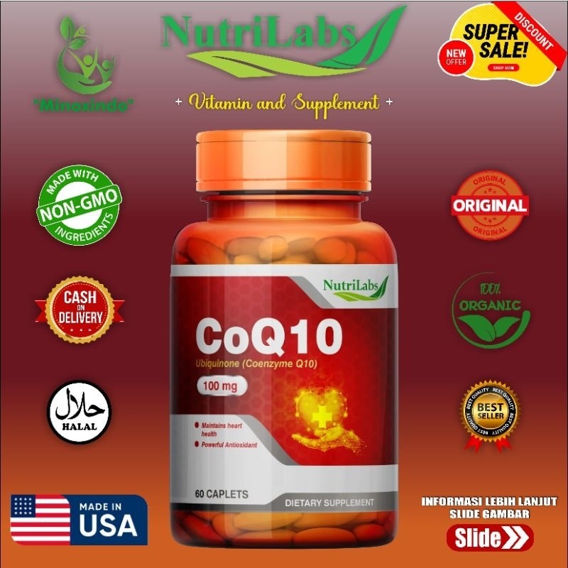 CoQ10 Coenzyme Q10 100mg Nutrilabs