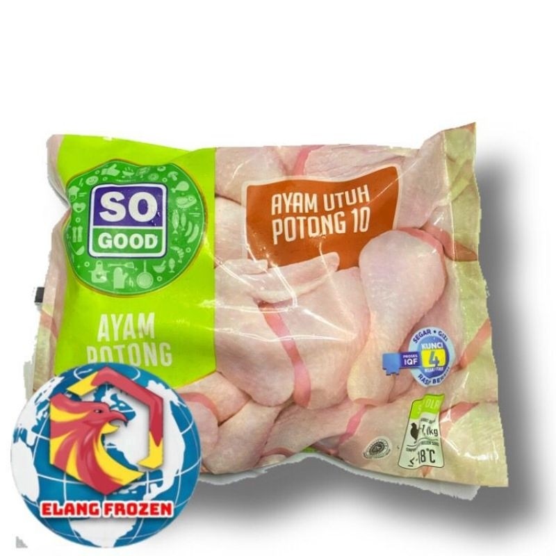 

So Good Ayam Utuh Potong 10 1,1kg