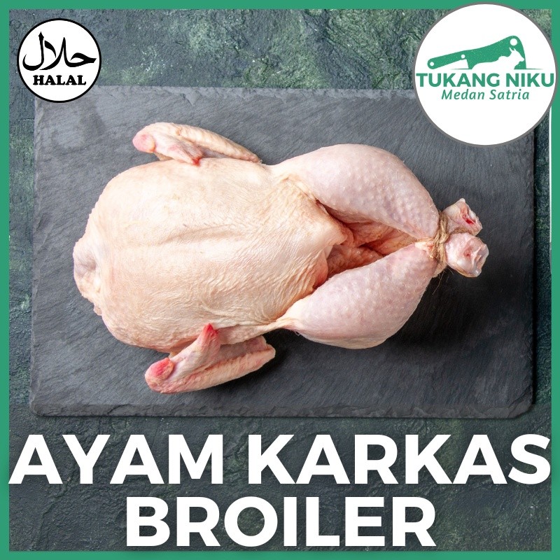 

Ayam Karkas Broiler - Halal Daging Segar Frozen Fresh Beku Potong Utuh Chicken Boiler Ekor Negeri