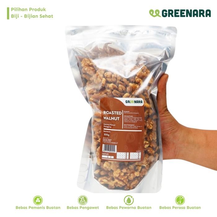 

Greenara Roasted Walnut 500gr / Kacang Walnut Panggang