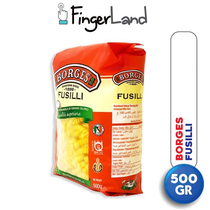 

G&C BORGES FUSILI PASTA 500 GRAM PASTA FUSILI INSTAN