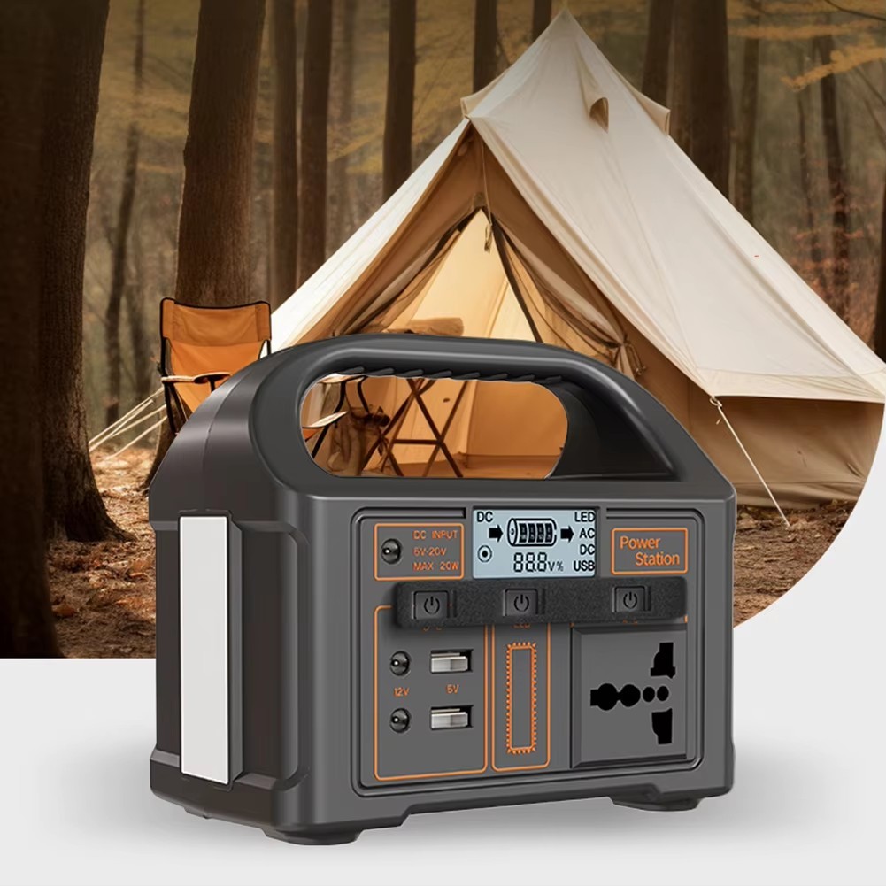 NEW LiFeP04 Battery Portable Power Station 500W Powerstation with AC Outlets 460Wh for Outdoor Campi