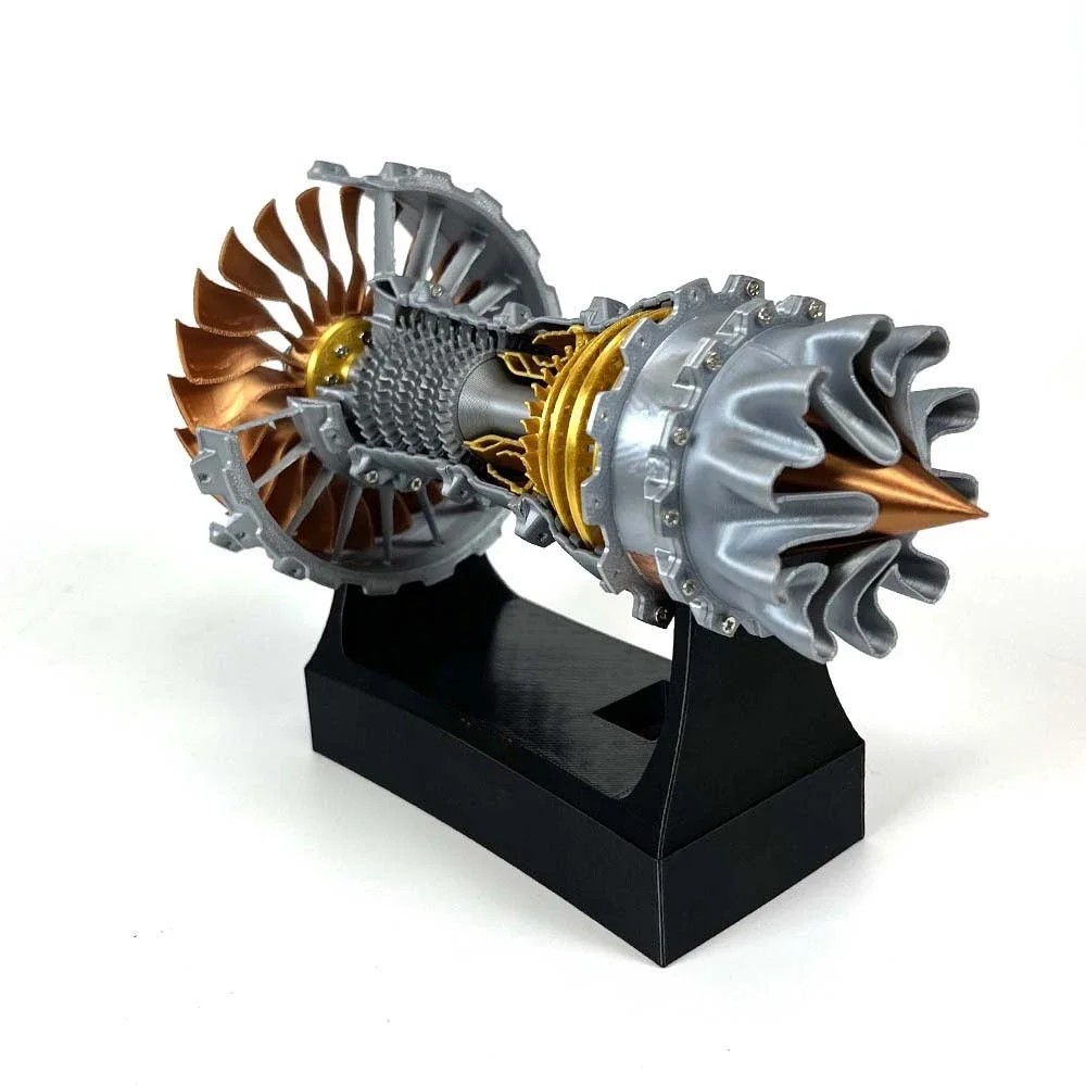 NEW DIY Mini Turbofan Engine Model 21 Cm Aviation Industry Aircraft Model Metal Engine Boutique Asse