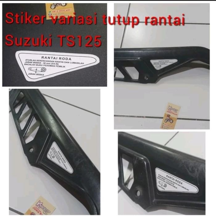 Stiker Tutup Rantai Ts125 Stiker Stengkas Ts125 Stiker Stengkas Rantai Ts125
